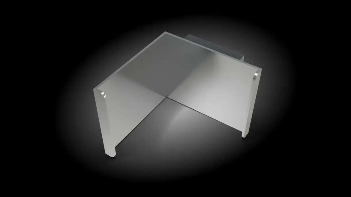 Magnetischer Clip zur Befestigung der LED-Lichtleiste TITA an Metallfachböden – flexible Montagelösung von DWD Concepts